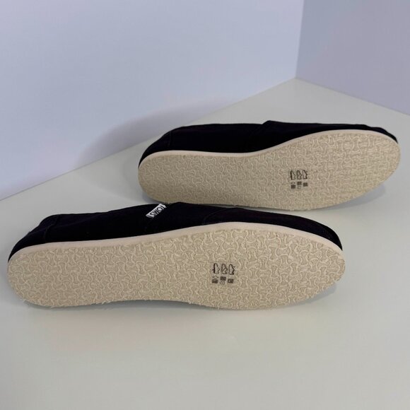 TOMS Alpargata Canvas‎ Heritage Loafer Flat Black Women's 10.5 - Picture 2 of 7